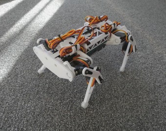 DIY ESP32 Quadruped Robot Dog with Smartphone Control