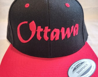Ottawa embroidered snapback hat