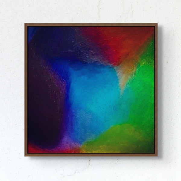 Colourful Abstract Painting | Oil Pastels | Abstract Art | Housewarming Gift | Fine Art Print Gift | Wall Art print