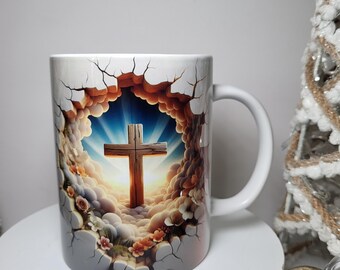 3D Cross Mug
