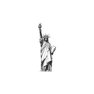 Estátua da Liberdade SVG, PNG, JPG, dxf Download digital