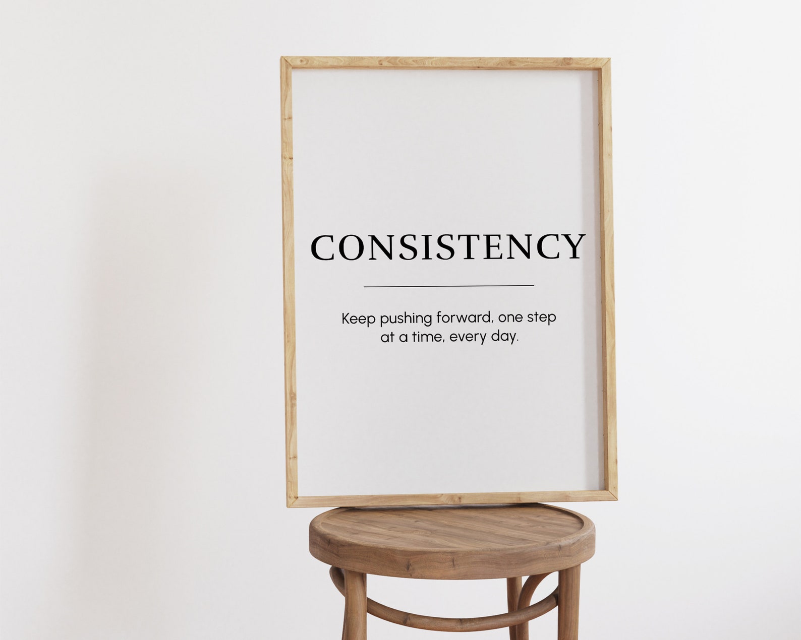 Consistency, Motivational Wall Art, Success Quote Poster, Inspirational ...