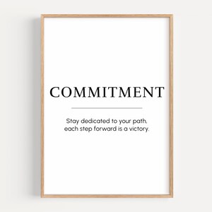 engagemang, motiverande väggkonst, framgångscitatposter, inspirerande ord för entreprenör, utskrivbar väggkonst för kontor, digital nedladdning