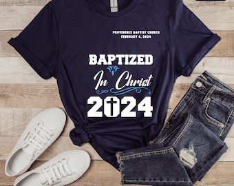 Personalized Baptism T-Shirt, Christian Church Apparel