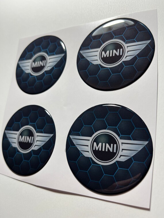 Mini cooper on sale wheel cap stickers