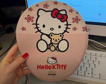 Kawaii Mousepad || Cute Mousepad ||Work Space Mousepad || Pink Mousepad || Kitty Cat Mousepad