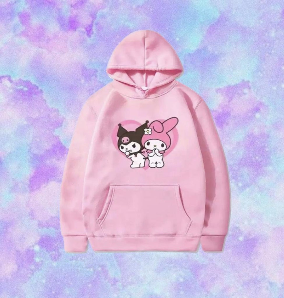 Kuromi My Melody Sweatshirt Kuromi My Melody Hoodie Kawaii - Etsy