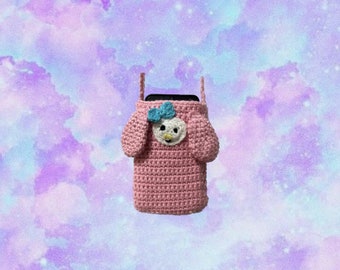 My Melody Phone Case, My Melody Phone Bag, My Melody Crochet Crossbody Bag