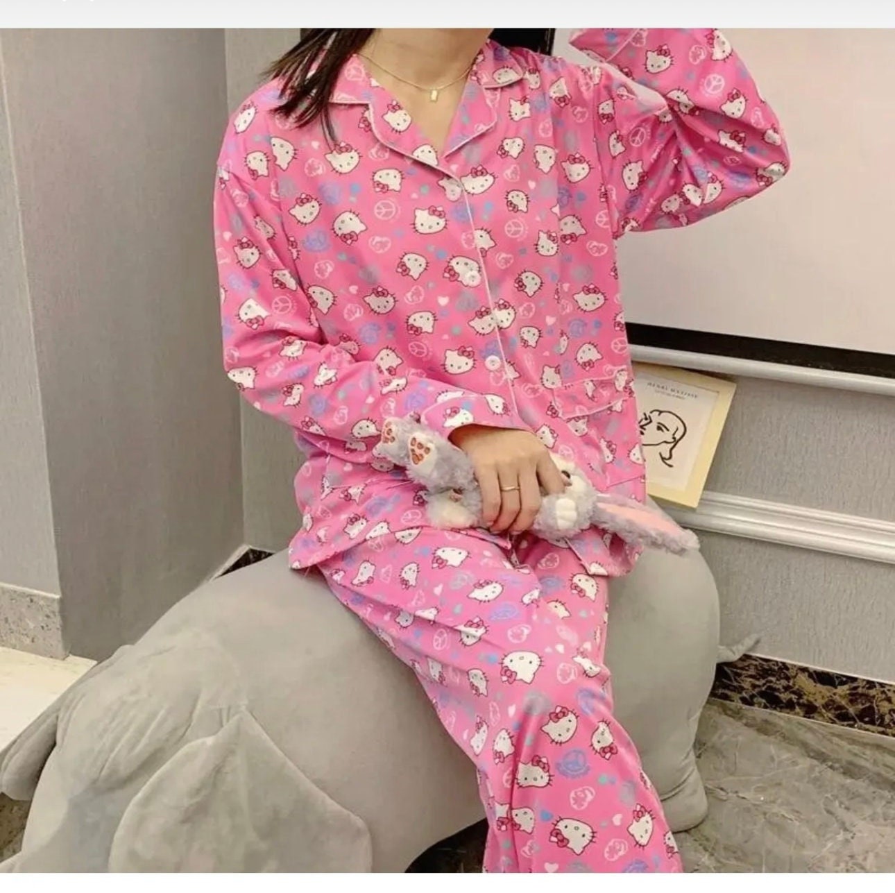 Hello Kitty Pajama Sets, Pink Hello Kitty Pajama suits, Kitty Cat pajamas