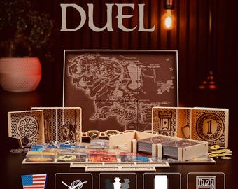 The Lord of the Rings: Duel for Middle-earth - Board Game Organizer | 3D Wooden printed Insert