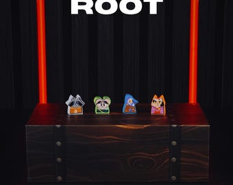 Root Board Game Stickers – Double-Sided Meeple Decals Inspired by Woodland Art