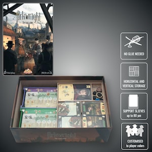 Arkwright Card Game: 3D Printed Board Game Organizer