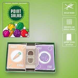 Point Salad-spelsorganisatör – 3D-printad träinsats
