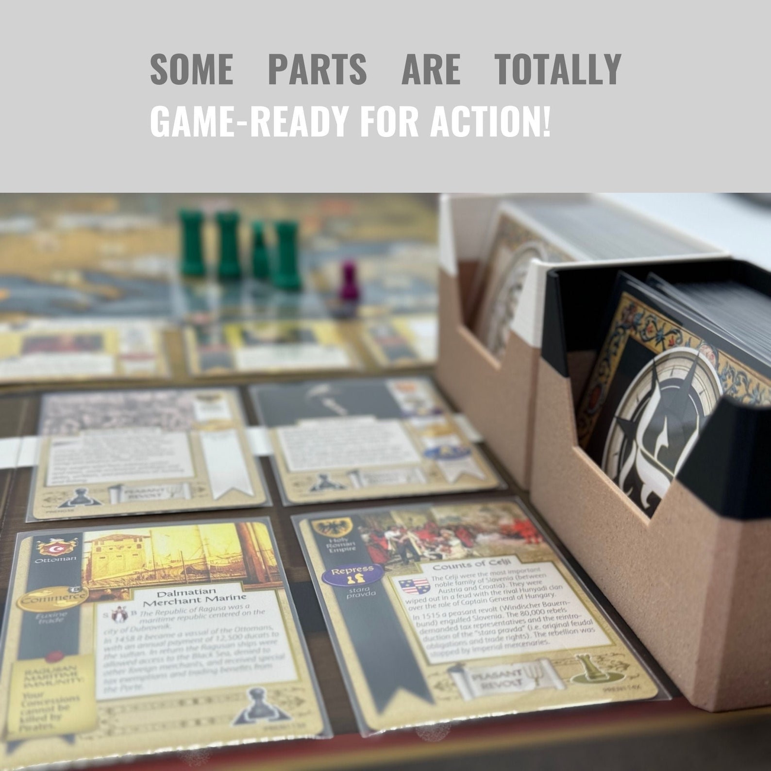 Pax Renaissance 2nd Edition Board Game Insert: 3D Printed Wooden Insert ...