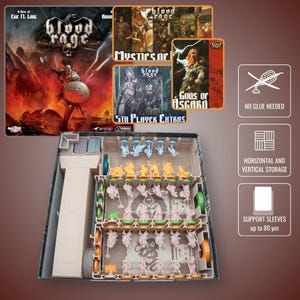 pokemon card wall display case Blood Rage player mat – BoardGameMats main image 0