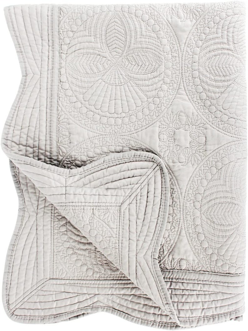 Heirloom Baby Quilt Blank Embroidery Quilt Pink Quilt Blue Etsy