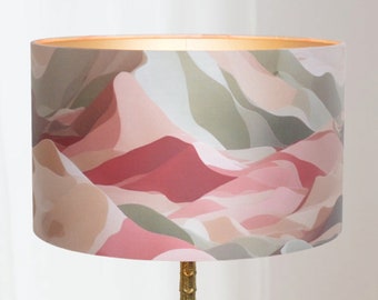 Lampenkap Rood Roze Groen Print voor Staande Lamp Handgemaakte Lampenkappen | Lauren S