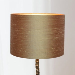 Lampshade Silk Gold Clay Custom Silk Lampshades Bronze Brown | Lauren S