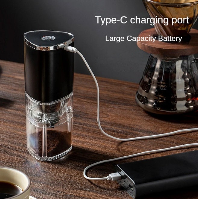 New Upgrade Portable Electric Coffee Grinder TYPE-C USB Charge Profession  Ceramic Grinding Core Coffee Beans