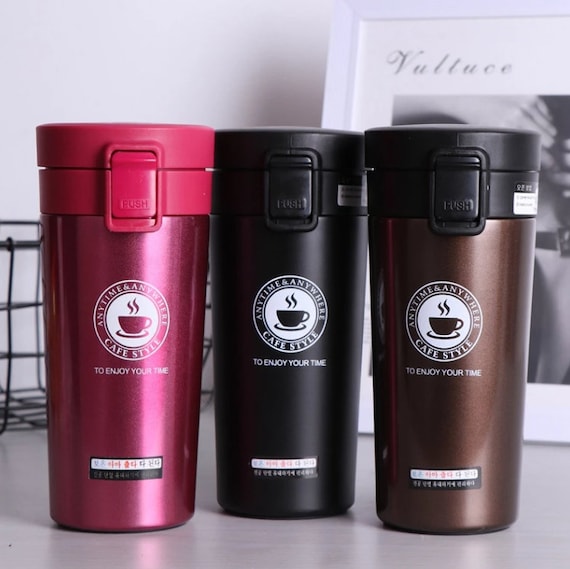 380ml Double Stainless Steel 304 Coffee Mug Leak-proof Thermos Mug Travel  Thermal Cup Thermosmug Water Bottle for Gifts 