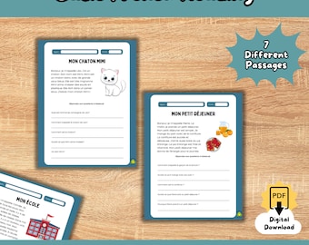 Basic French Reading Comprehension (french Learning, Classroom ...