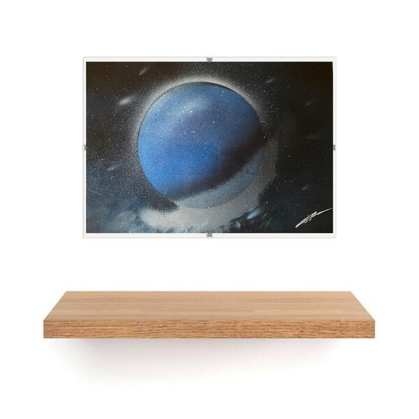 Spray Paint Planet art - Dark Blue | A4