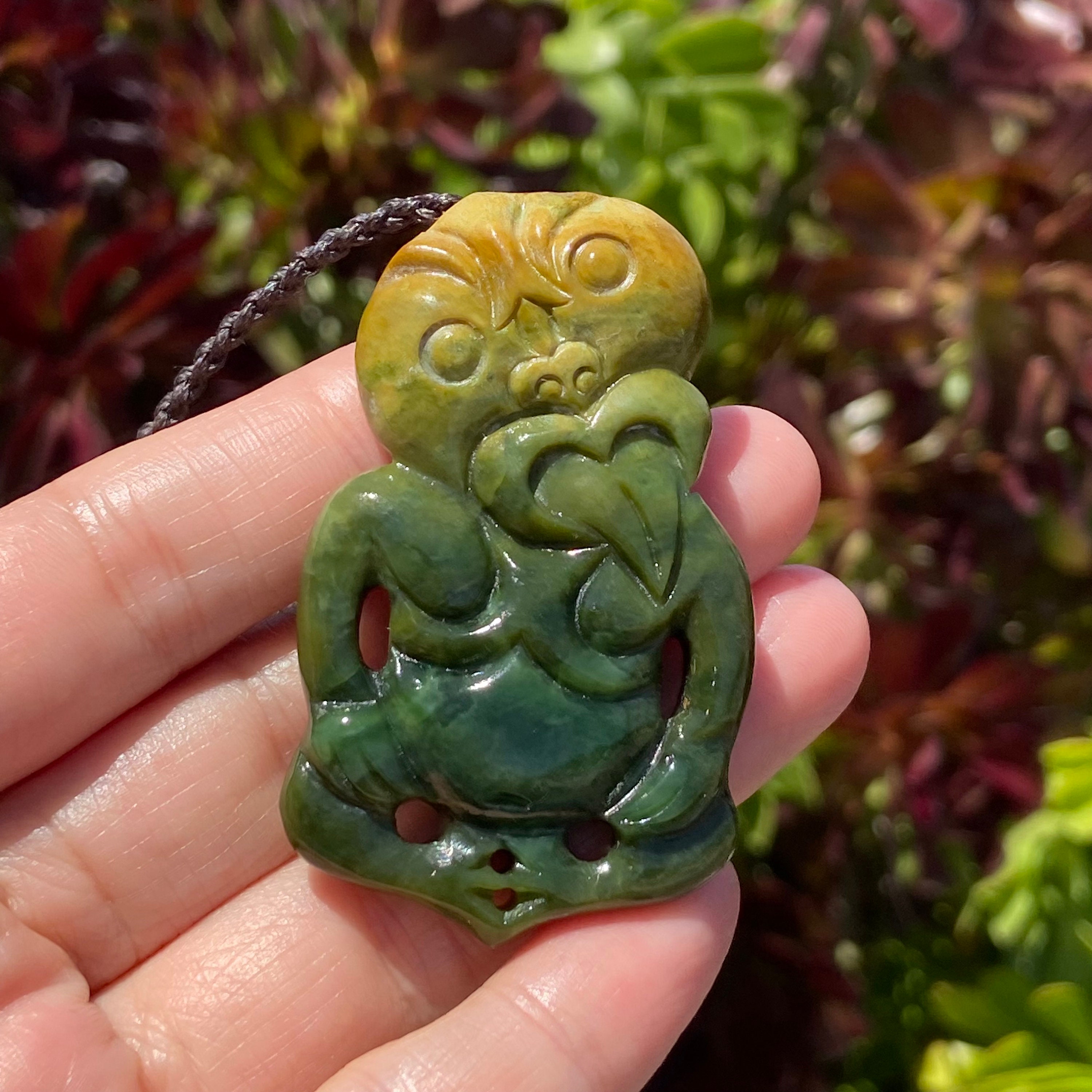 Jade Tiki Pendant 2024 www.houwelings