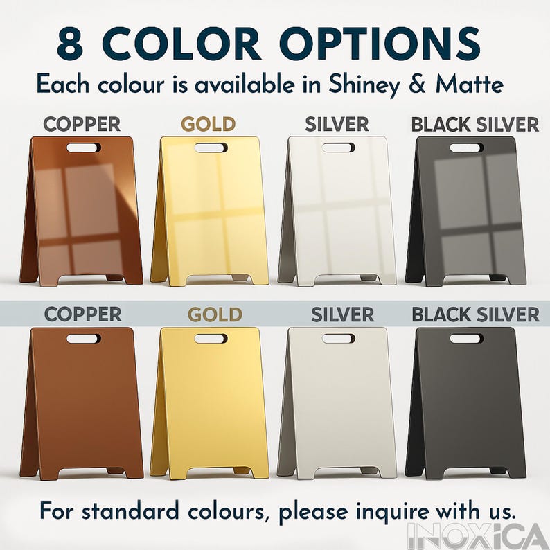 Custom Chrome A-frame Wedding Event Sidewalk Sign, Event Display Board ...