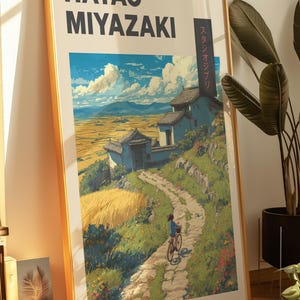 Hayao Miyazaki Anime Wall Decor Art Print | Spirited Away, Totoro, Howl&#39;s Moving Castle Studio Ghibli Poster | Geek Gift | Japanese Prints