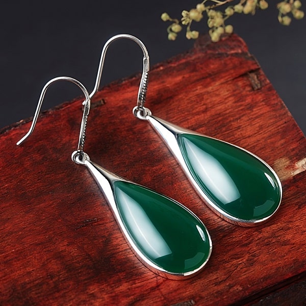 Jade Earrings - Etsy