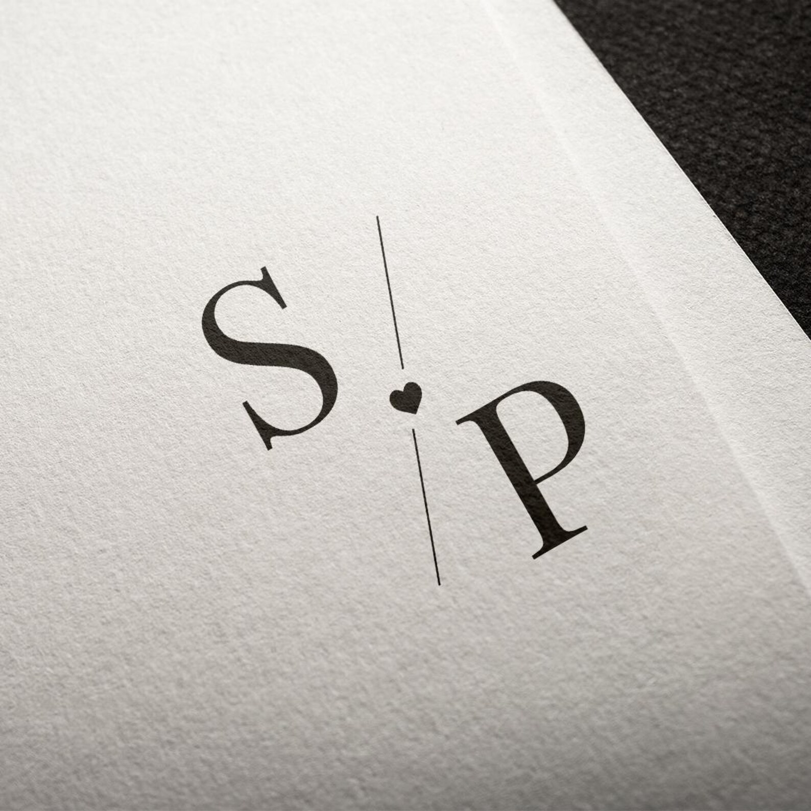 Custom Wedding Monogram Logo | Romantic Couple Initials | Personalized ...