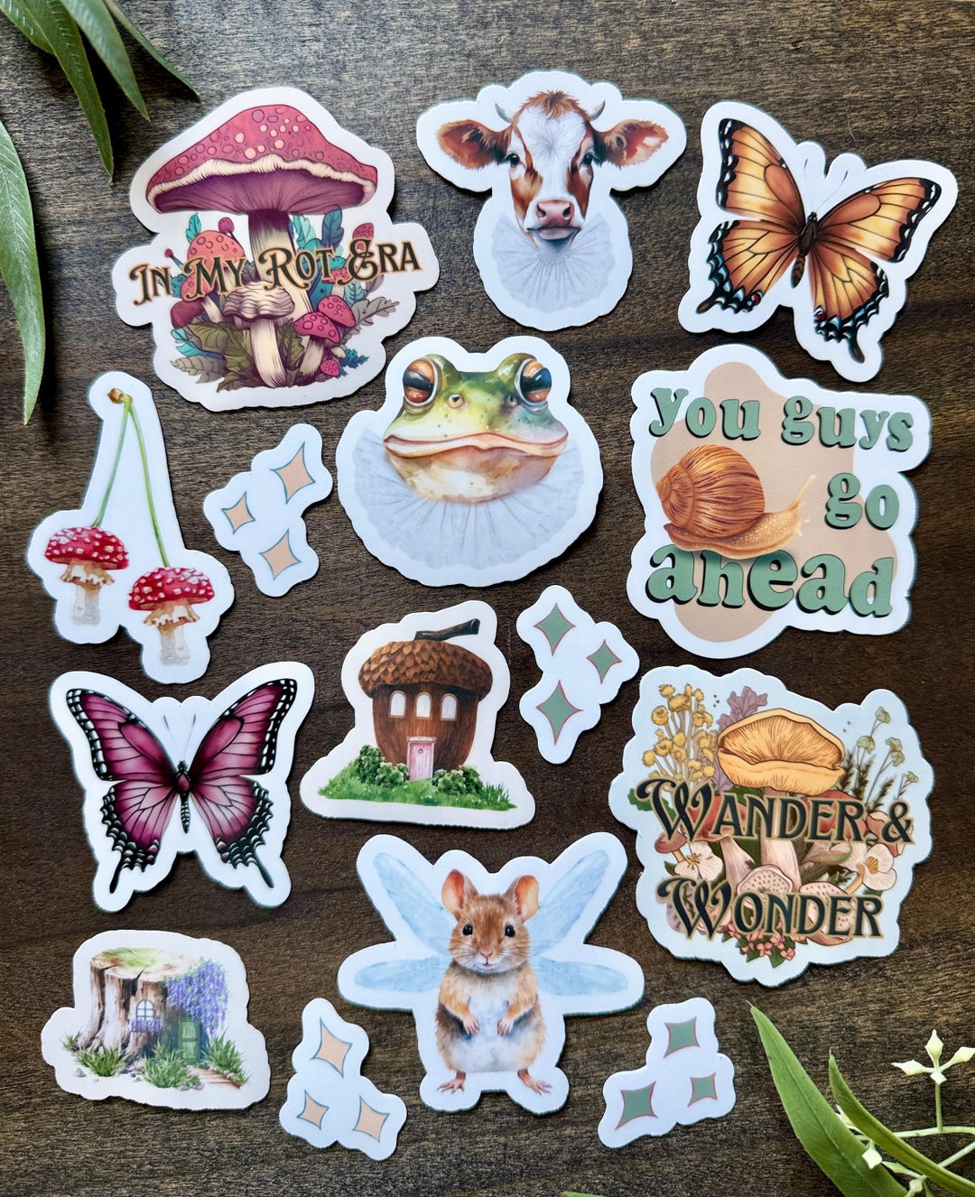 Whimsy Sticker Printable 15 WHIMSICAL Themed Stickers, Forrest Stickers, Fairycore Sticker ...
