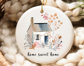 New Home Keepsake, Ceramic Keepsake, New House Gift, Home Sweet Home Ornament, Housewarming Gift, New Home Gift, Moving Present,  Home Decor