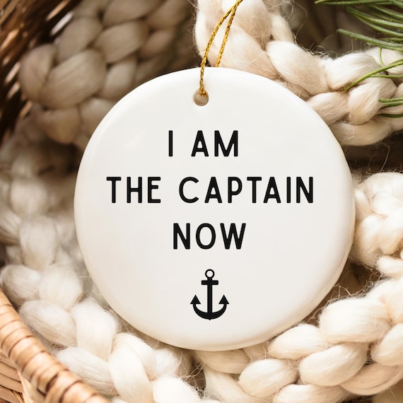 Ceramic Keepsake, Captains Gift, Boating Gifts, Captain Ornament, Boat Captain, Wife Gift, Mom Gift, Captain Girlfriend, Gifts for Her