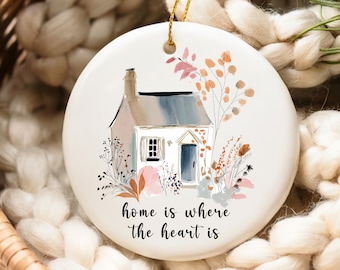 New Home Keepsake, Ceramic Keepsake, New House Gift, Home Sweet Home Ornament, Housewarming Gift, New Home Gift, Moving Present,  Home Decor