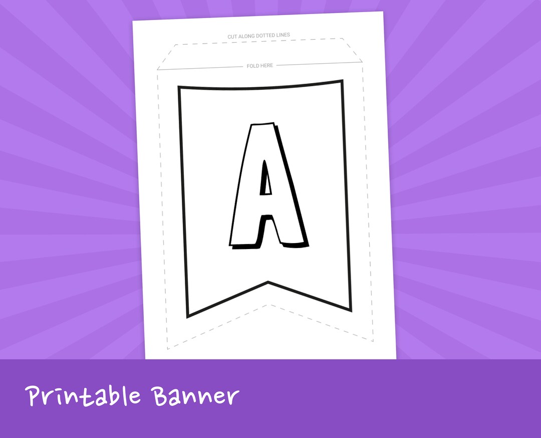 Printable Banner - Alphabet - Numbers - Extra Characters - Bunting ...