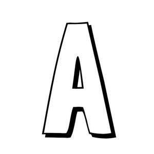 ABC Shadow Lettres majuscules et minuscules - 2 fichiers PDF - 27 pages chacun (une avec chaque lettre et une avec l&#39;alphabet complet)