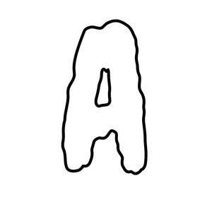 Lettres d&#39;Halloween effrayantes ABC - Lettres avec contour et remplissage - 2 fichiers PDF - 27 pages chacun (1 avec chaque lettre et 1 avec l&#39;alphabet complet)