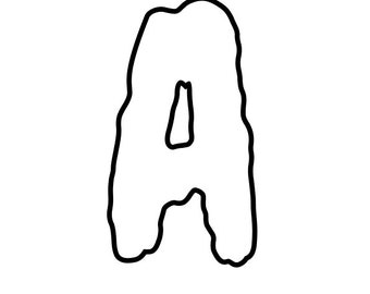 ABC Spooky Halloween letters -  Outlined and Filled Letters - 2 PDF Files - 27 pages in each (1 with each letter and 1 with full alphabet)