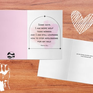 Carta digitale per la festa della mamma / Carta migliore amica / Carta donna forte / Carta download digitale / Carta digitale femminismo
