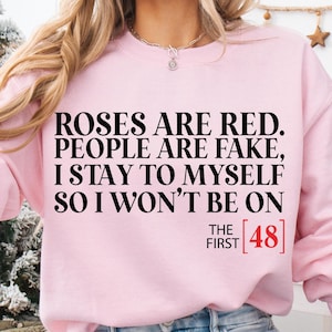 Roses Are Red, People Are Fake SVG: Funny Valentine Shirt (Digital Download)