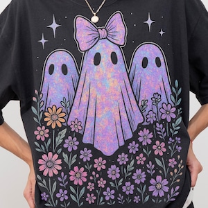 Iridescent Ghost PNG: Coquette Halloween Design (Digital Download