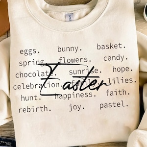 Easter Day Words SVG, Cute Easter svg, Easter svg, Easter png, Kids Easter svg, Easter bunny svg, Easter Sublimation Designs, Trendy Svg