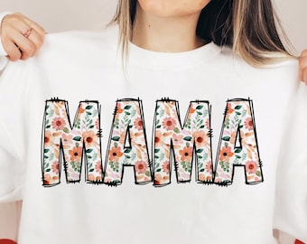 Retro Floral Mama Png, Mama Flower Png, Mama Flower Png, Mama Floral Png, Mama Groovy Png, Mama Groovy Png, Mama Graphic Png,Floral Mama Png