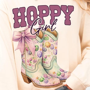 Howdy Easter Png, Western Easter Bunny PNG, Cowboy boots Easter, Happy Easter Png, Funny Easter Png, Retro Easter Shirt