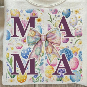 Floral Coquette Easter Mama Png, Easter mama png, Mama Easter png, Happy Easter png, Easter bunny png, Retro Easter, Coquette Easter Png