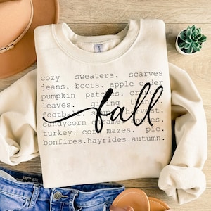 Herbst Worte SVG: Gemütliches Saison Design (SVG & PNG)