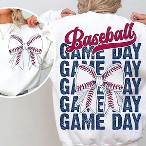 Game Day Baseball Bow Png, Coquette Baseball Png, Game day Png, Baseball Mom, Baseball Png Design, Baseball Season, Baseball Png, Sports Png