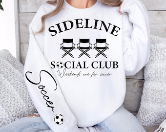 Soccer Mom SVG: Sideline Social Club Design (SVG, PNG)