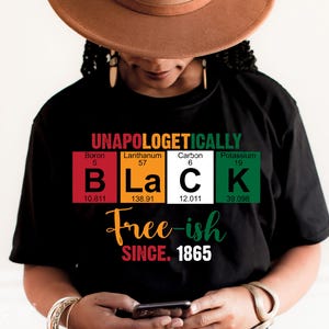 Juneteenth SVG: Unapologetically Black Periodic Table (Digital Download)